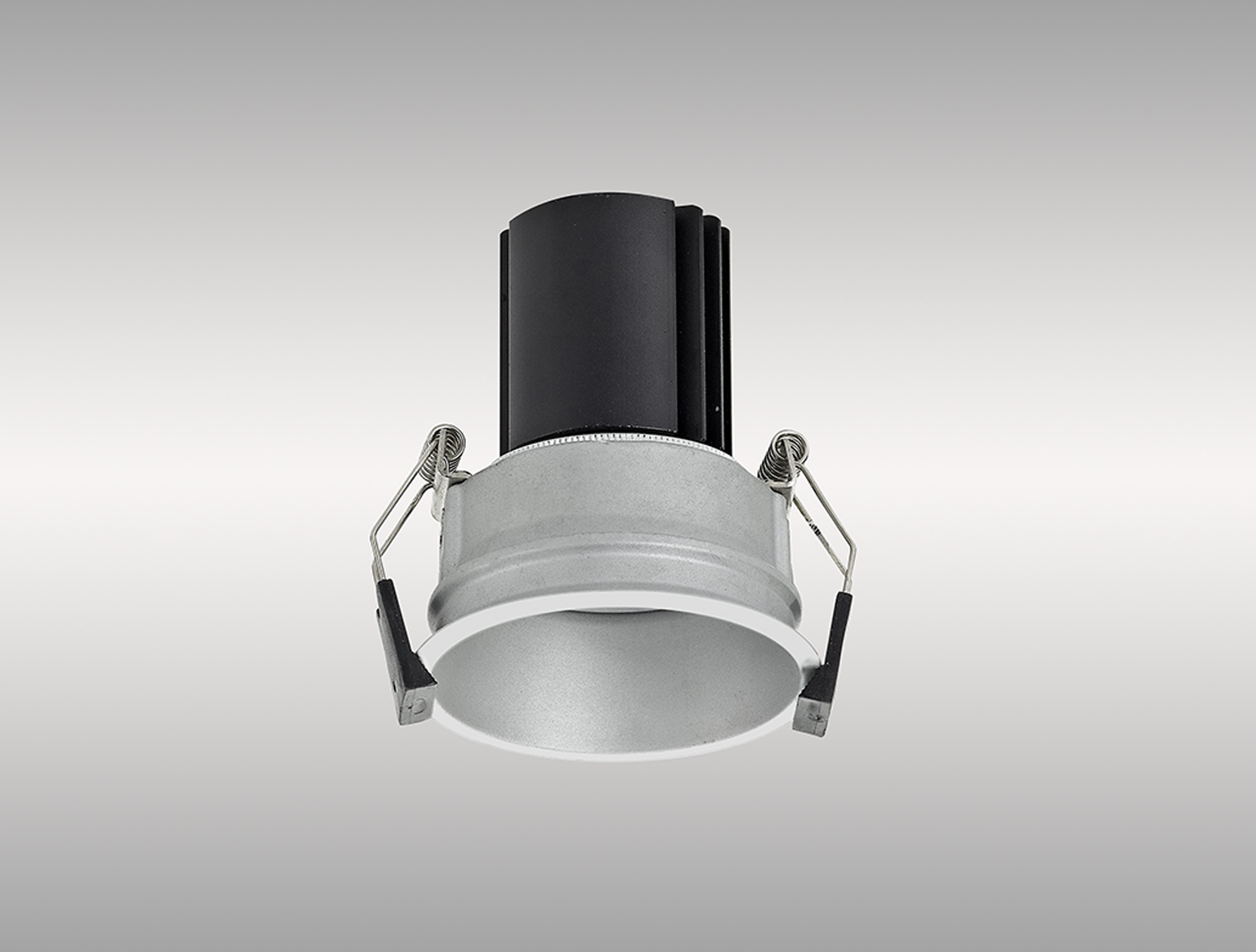 Bania A 12 Powered by Tridonic  12W 2700K 1200lm 36° CRI>90 LED Engine, 350mA Silver Adjustable Recessed Spotlight, IP20 DM201731  Dlux Bania A 12